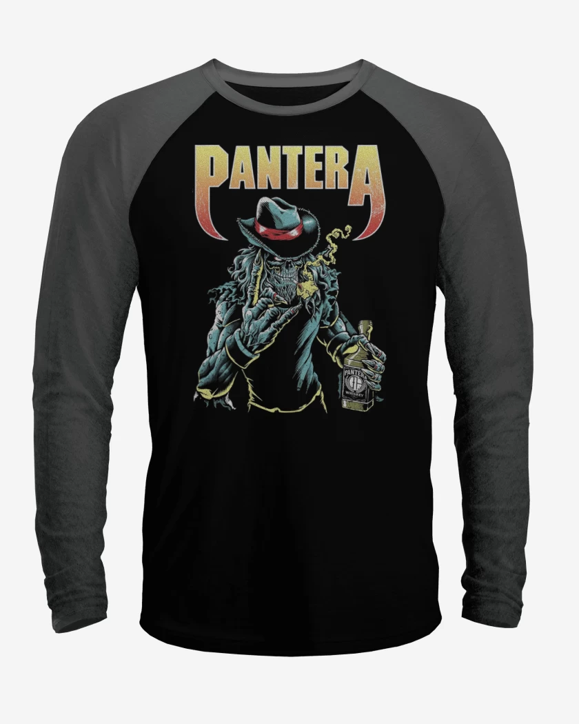 Polera Raglan Pantera skull