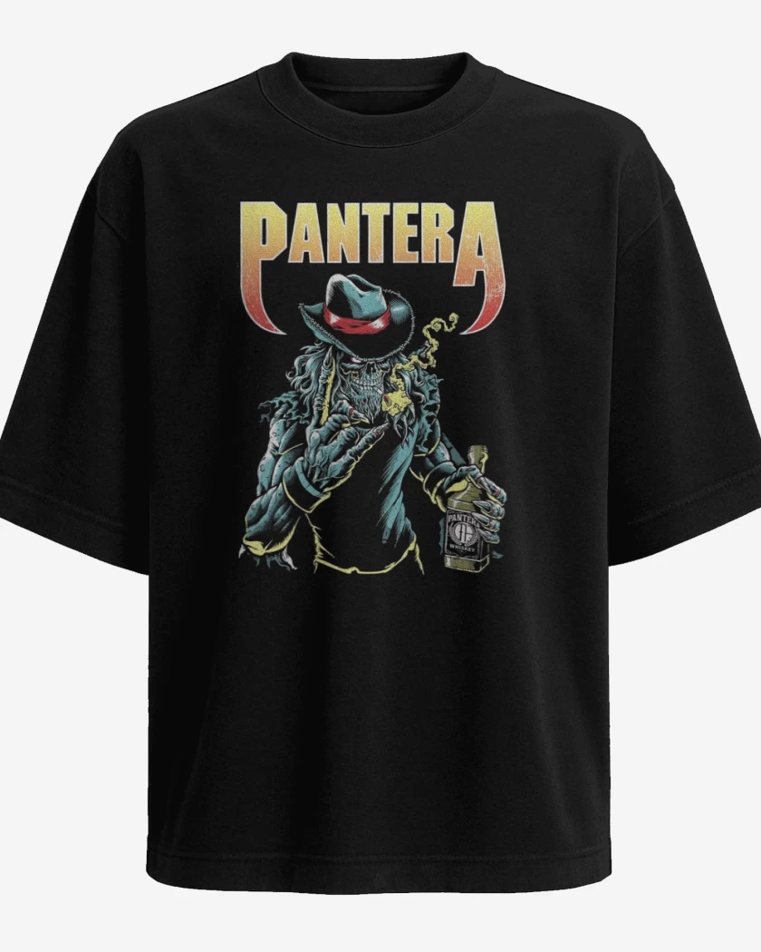Polera Oversize Pantera skull