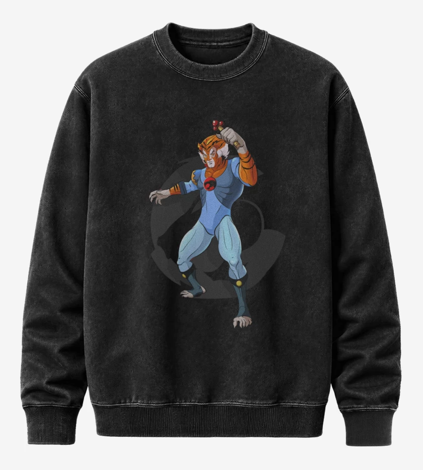Poleron Polo Acid Wash Negro de Thundercats 1