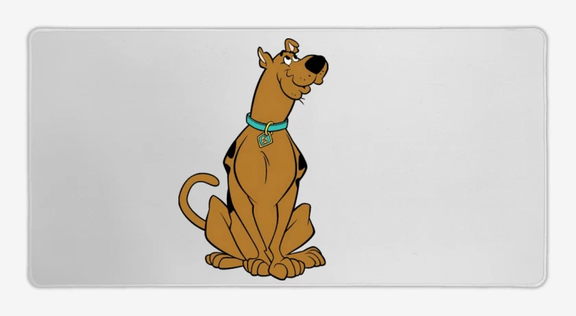 Mouse pad Gamer Blanco de scooby doo