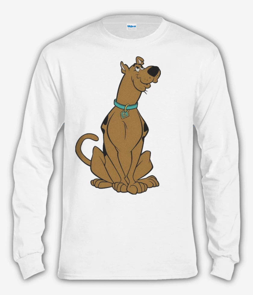 Polera manga larga Blanco de scooby doo