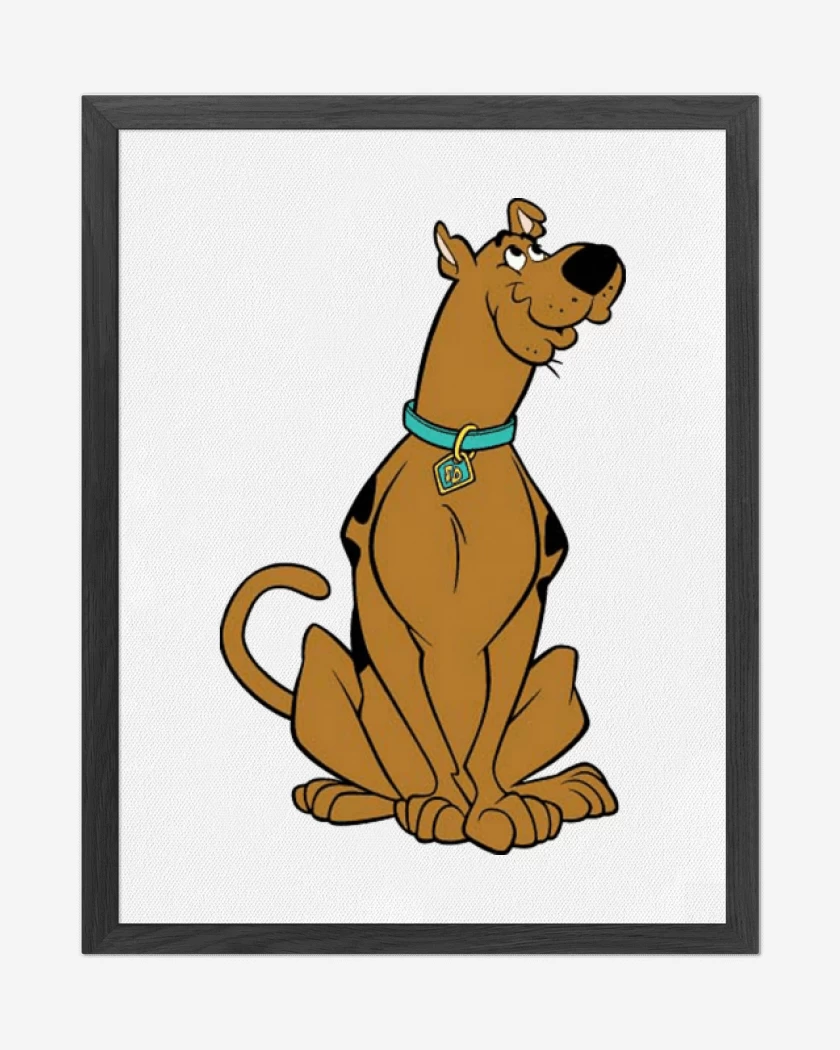 Cuadro decorativo Blanco de scooby doo