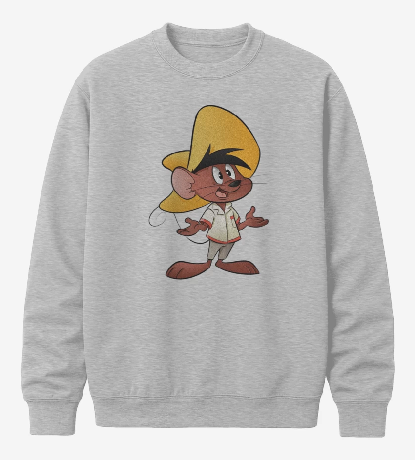 Poleron polo Gris Melange de Speedy Gonzalez