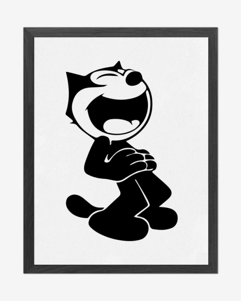 Cuadro decorativo Blanco de Gato felix 