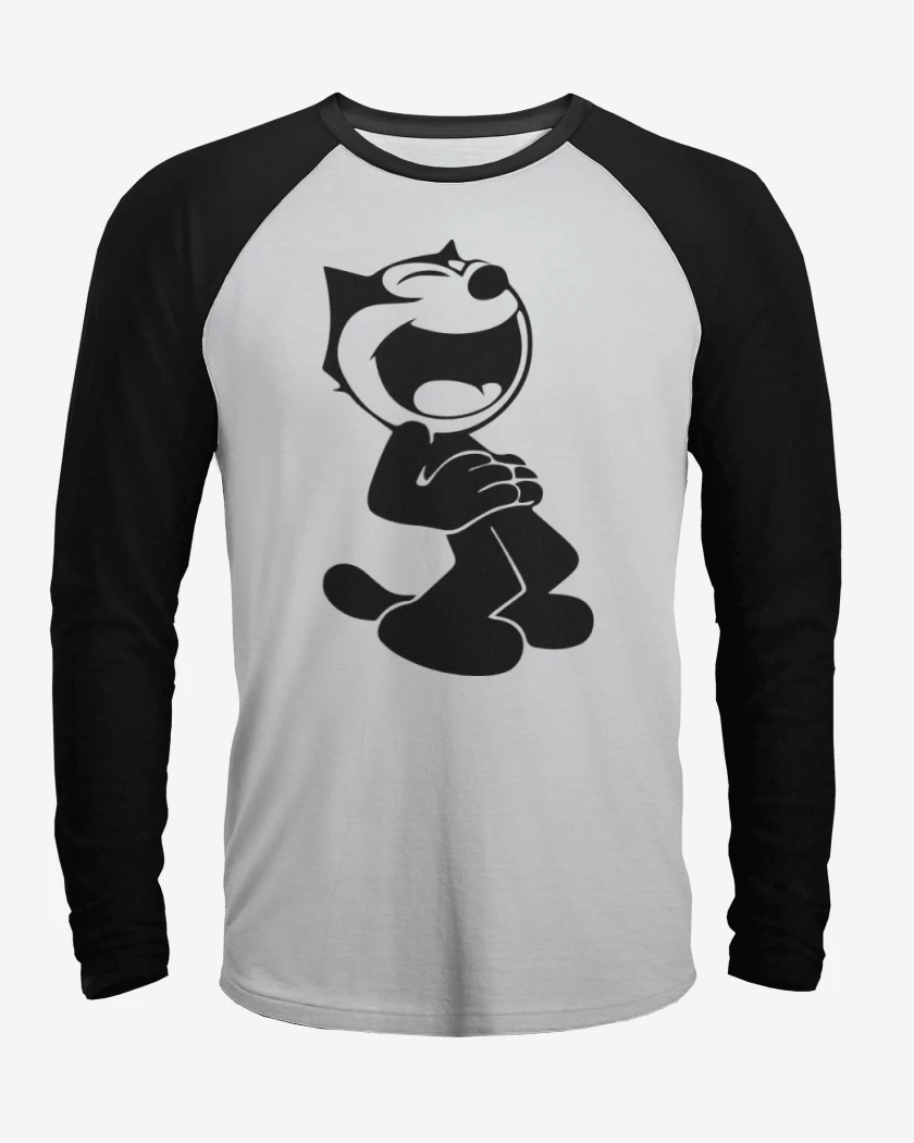 Polera Raglan Gato felix 