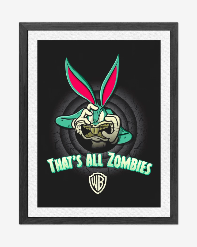 Cuadro decorativo Negro de Tunes zombie