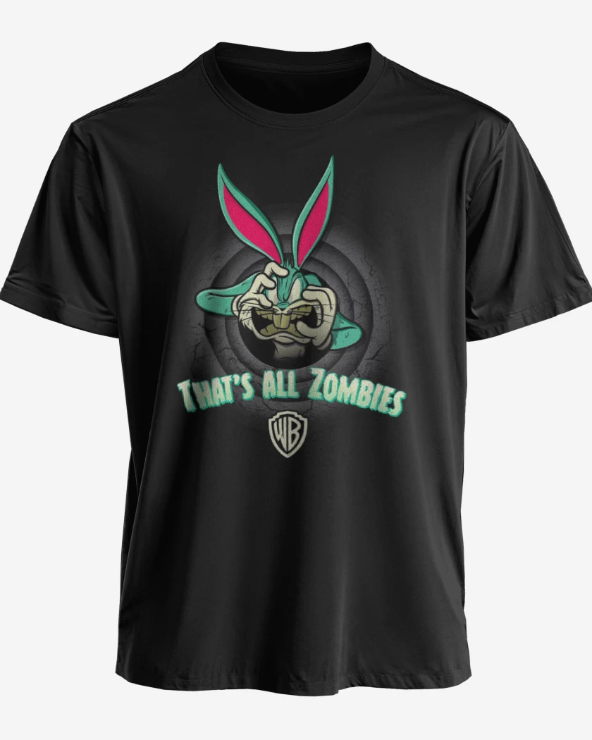 Polera premium Negro de Tunes zombie