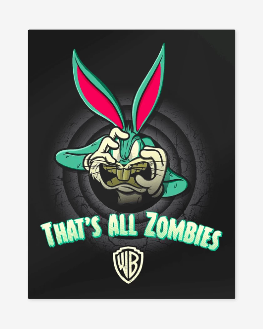 Print metalico Negro de Tunes zombie