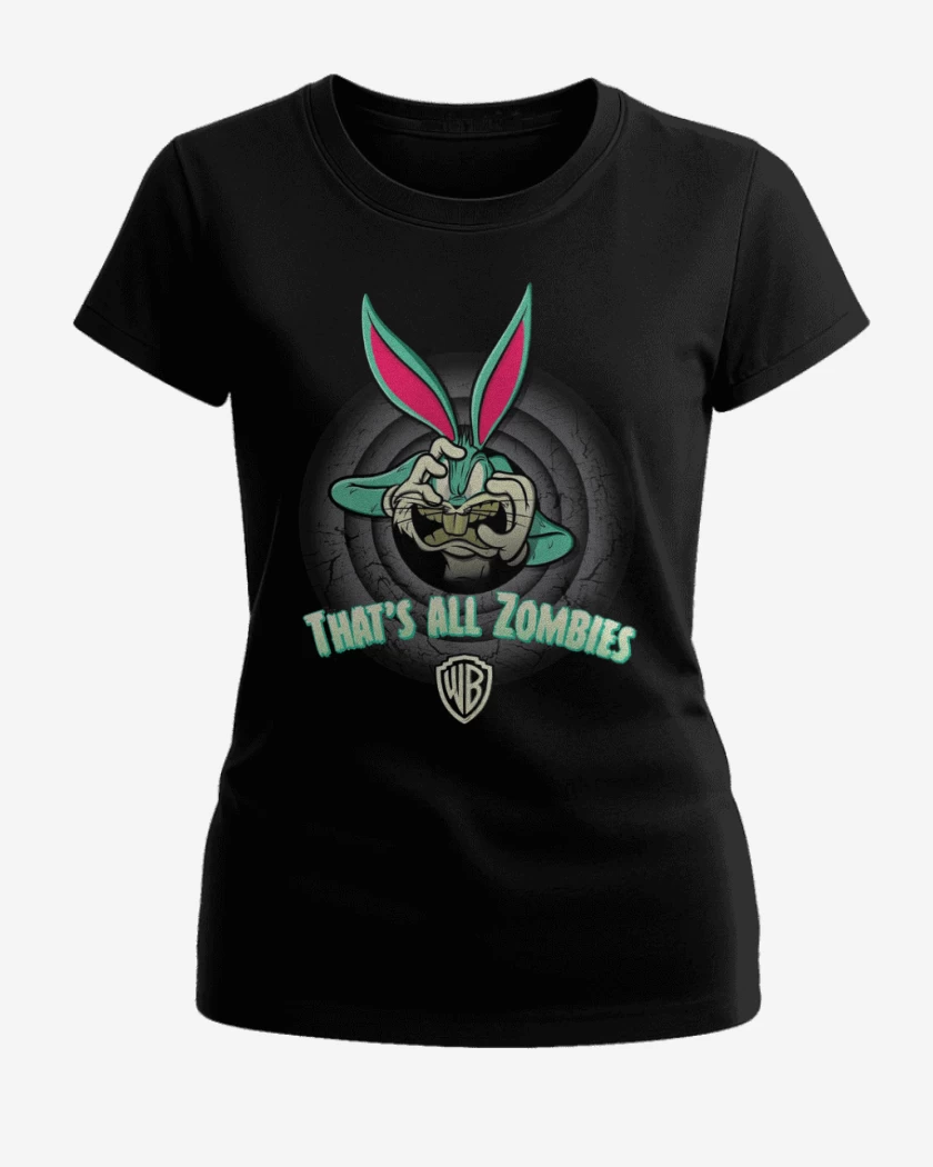 Polera de Mujer Negro de Tunes zombie
