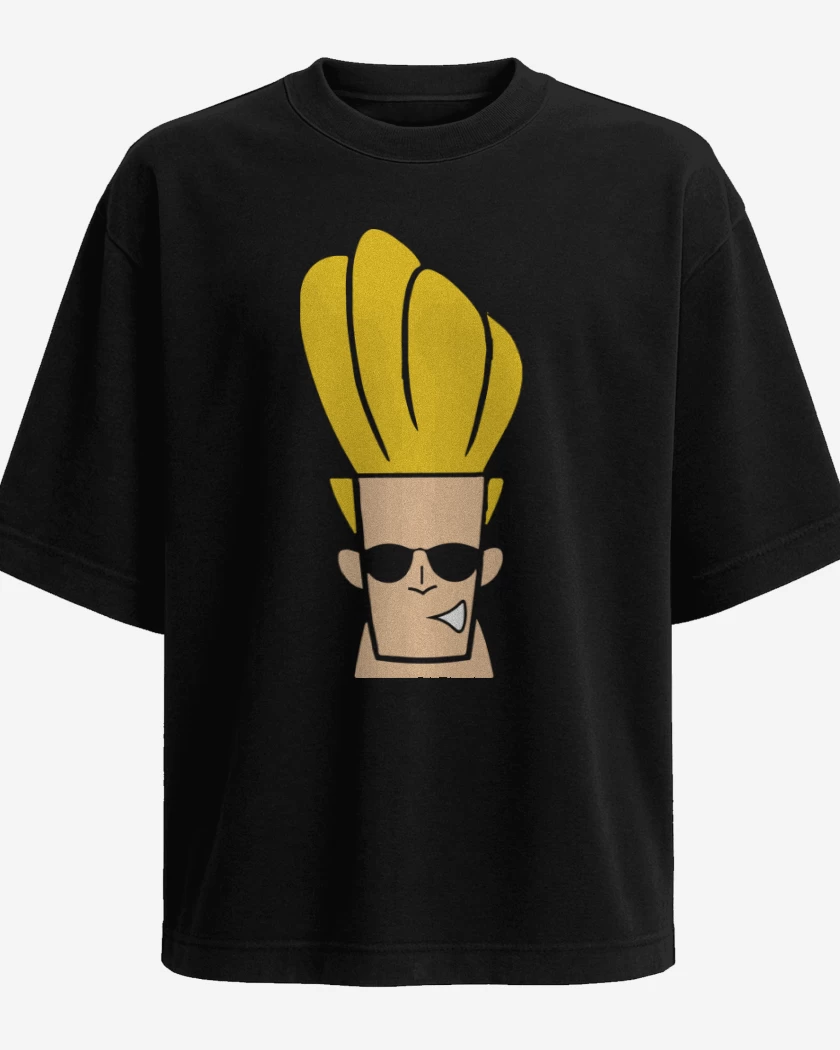 Polera Oversize Negro de Jhonny Bravo