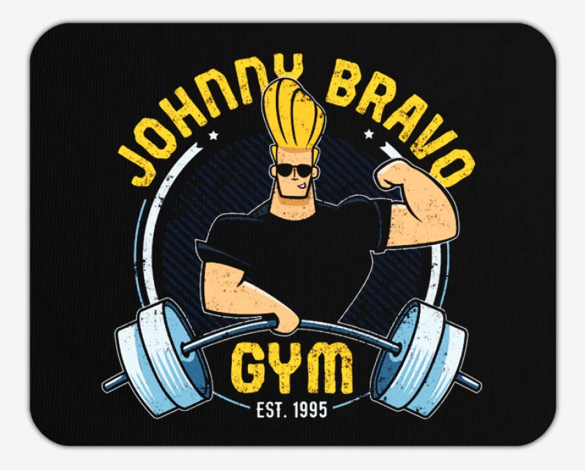 Mousepad Johnny Bravo gym