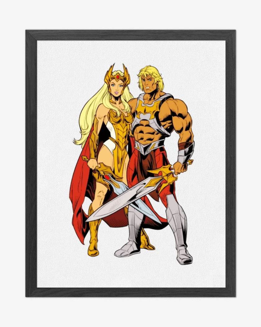 Cuadro decorativo She Ra y He Man