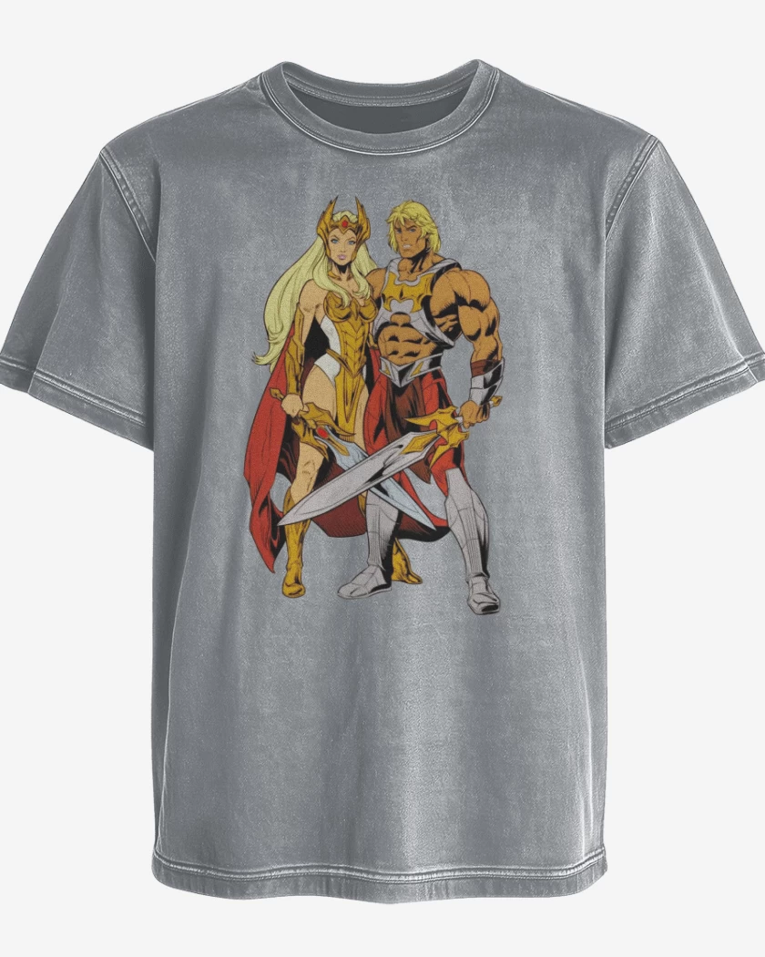 Polera desgastada She Ra y He Man