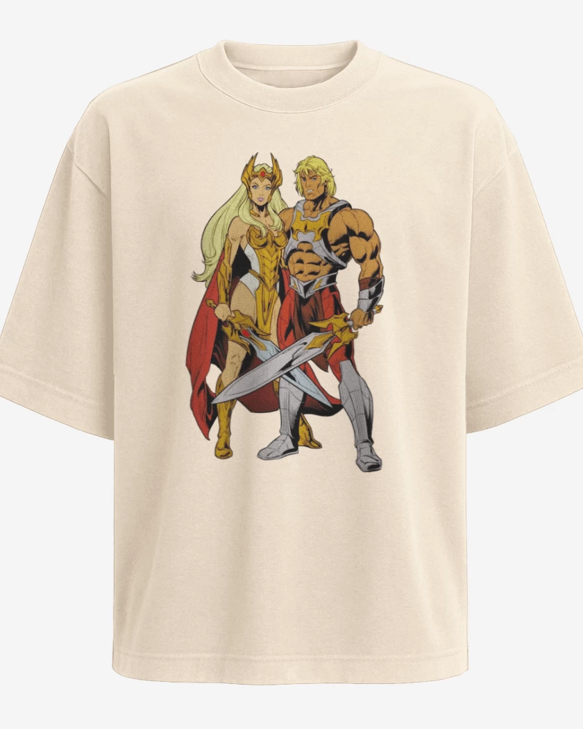 Polera Oversize She Ra y He Man