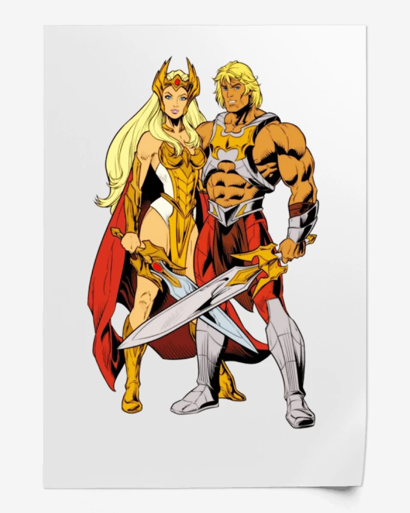 Print She Ra y He Man