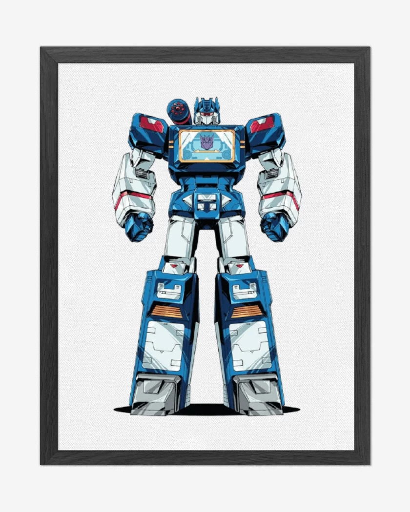 Cuadro decorativo Blanco de Transformer soundwave