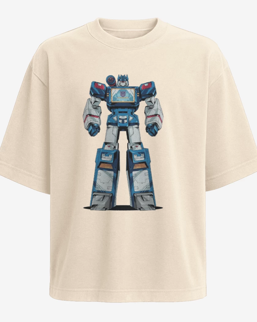 Polera Oversize Beige de Transformer soundwave