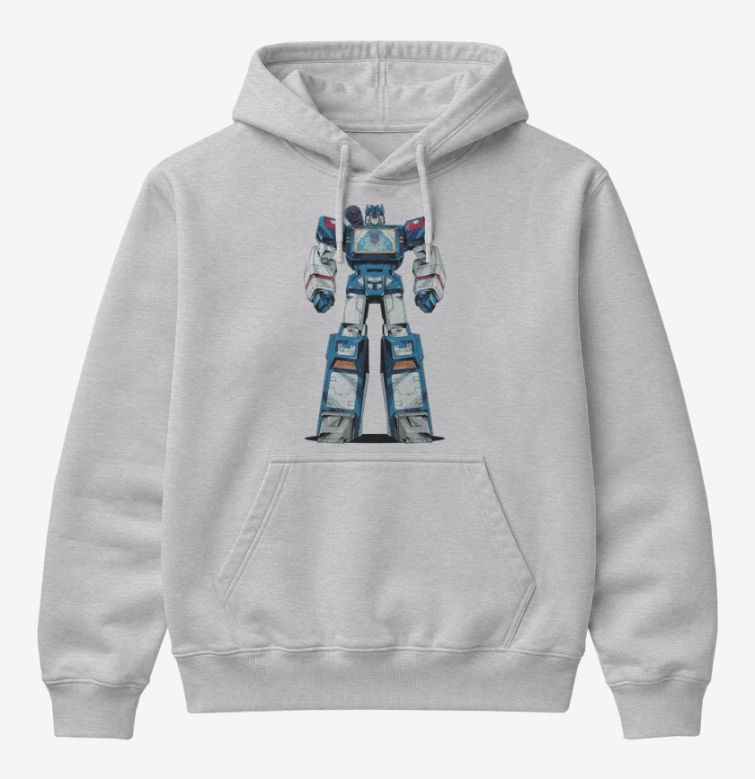 Poleron Canguro básico Gris Melange de Transformer soundwave