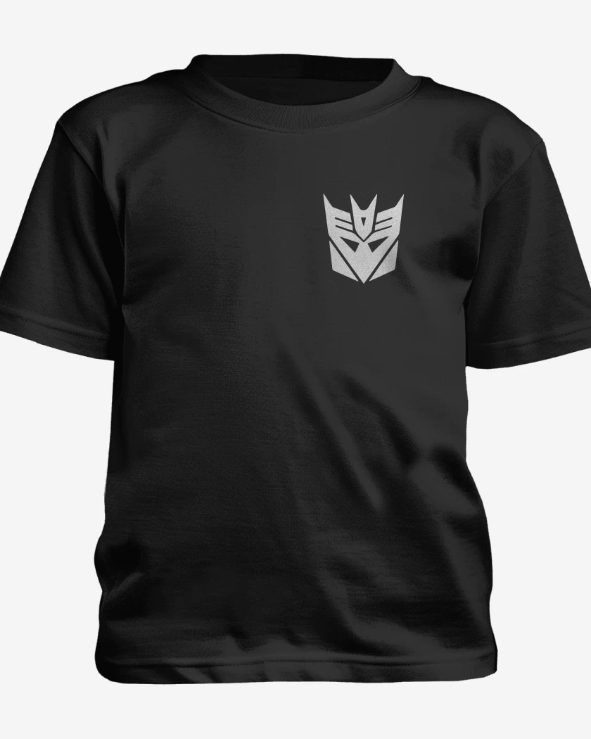 Polera de niño Negro de Decepticons bolsillo