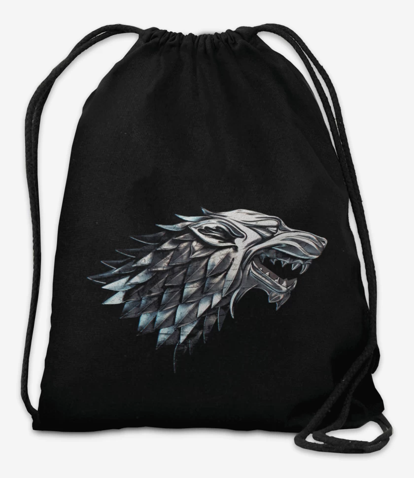 Mochila Negro de Lobo metalico