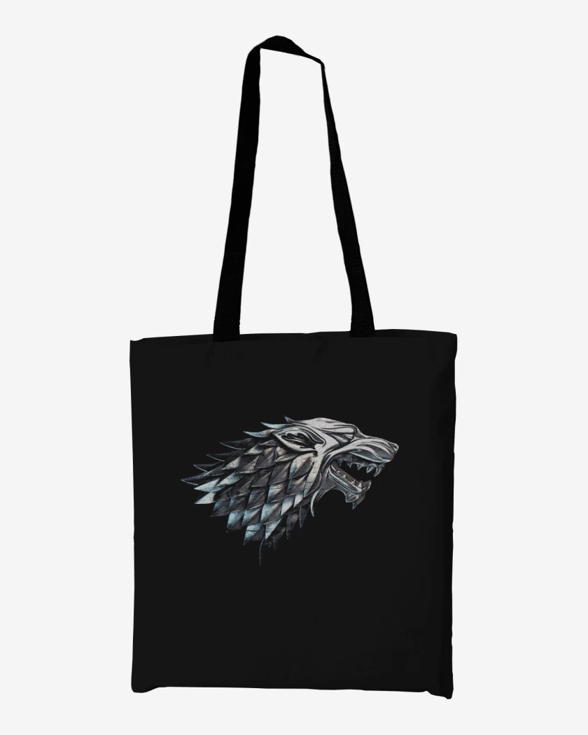 Totebag Lobo metalico