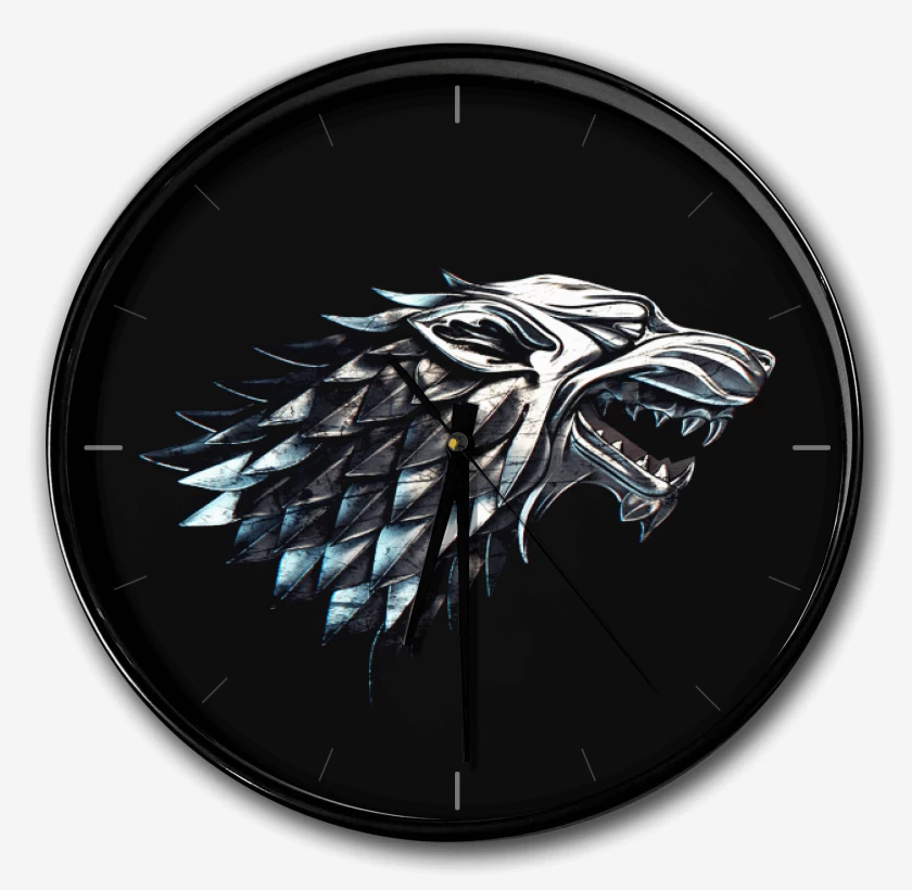Reloj Negro de Lobo metalico