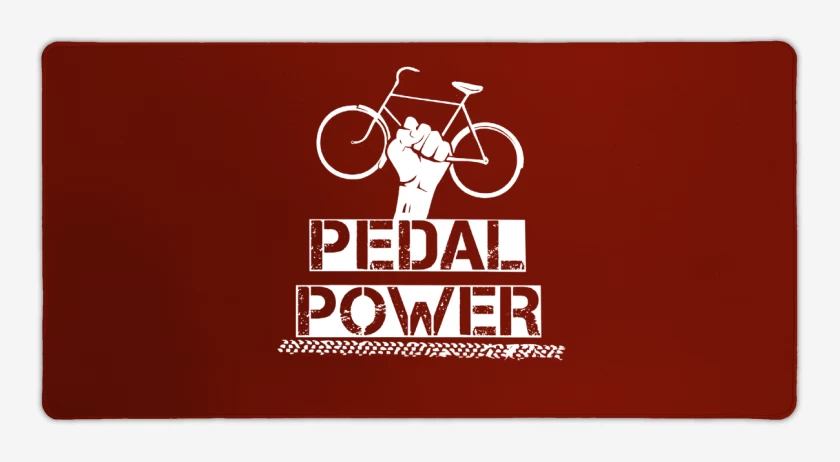 Mouse pad Gamer Rojo de Pedal power