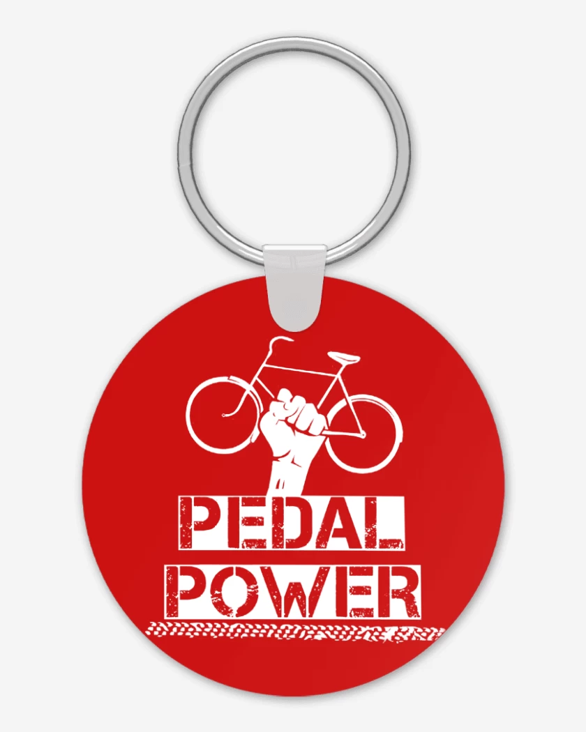 Llavero Rojo de Pedal power