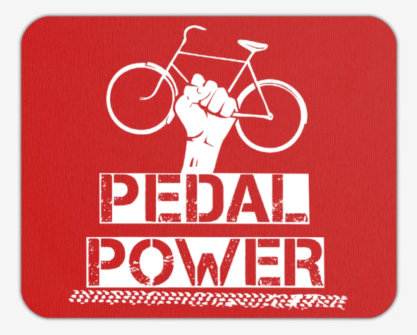 Mousepad Pedal power