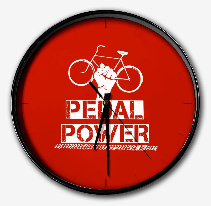 Reloj Rojo de Pedal power
