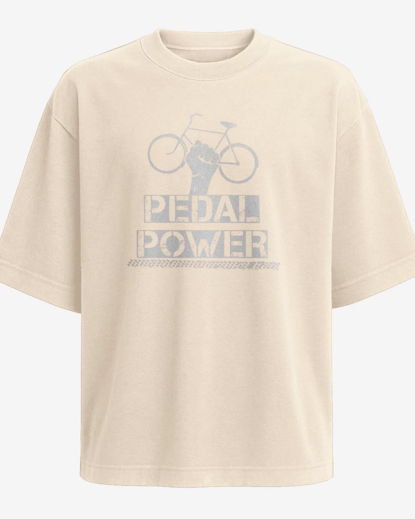 Polera Oversize Beige de Pedal power