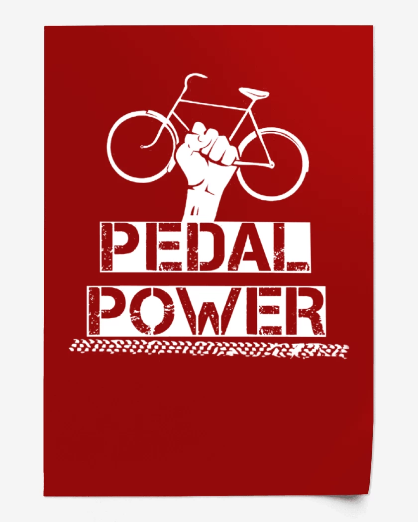 Print Rojo de Pedal power
