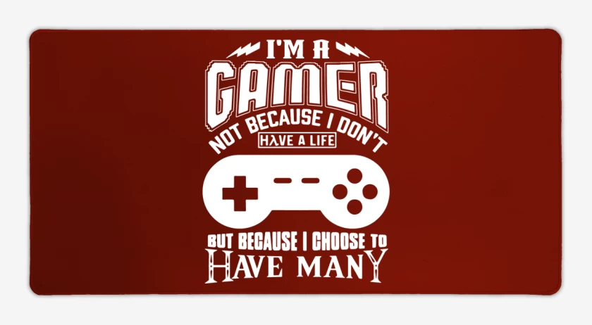 Mouse pad Gamer Rojo de Im a gamer