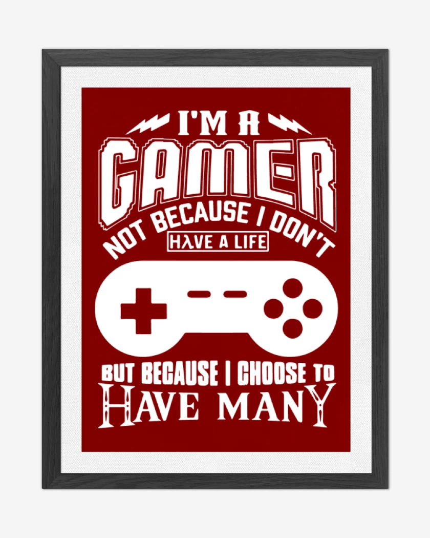 Cuadro decorativo Im a gamer