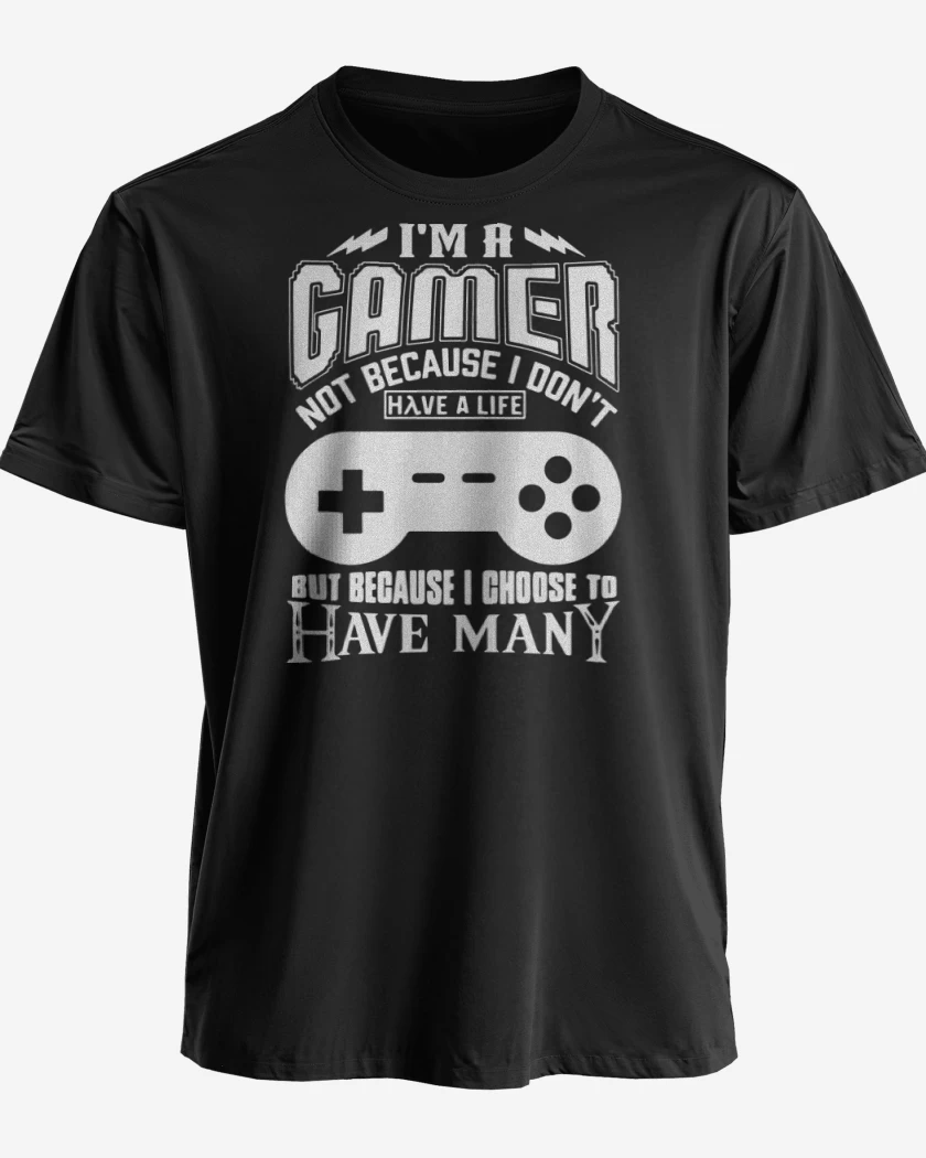 Polera premium Negro de Im a gamer
