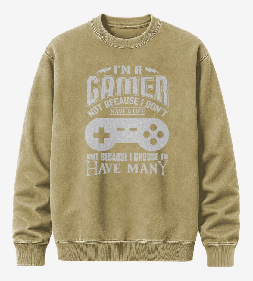 Poleron Polo Acid Wash Beige de Im a gamer
