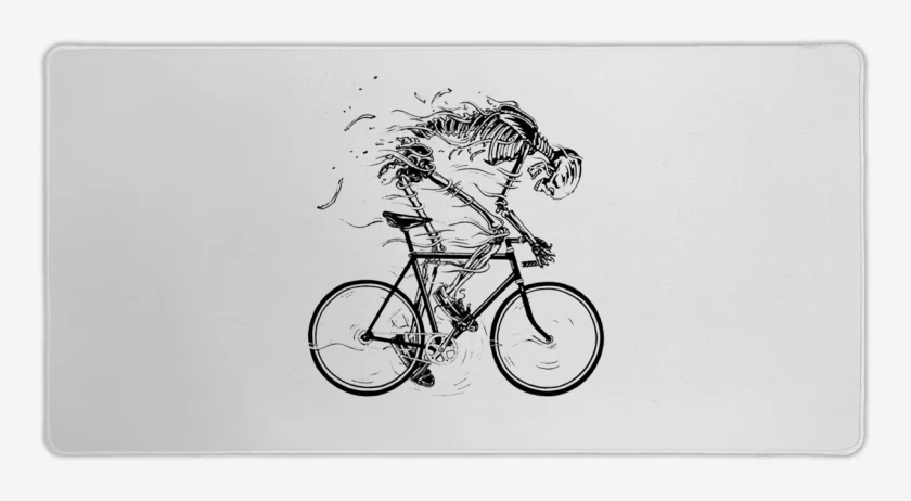 Mouse pad Gamer Blanco de Skull speed