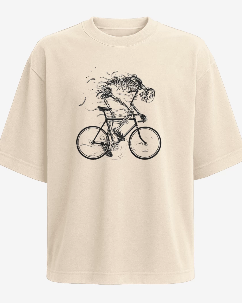 Polera Oversize Beige de Skull speed