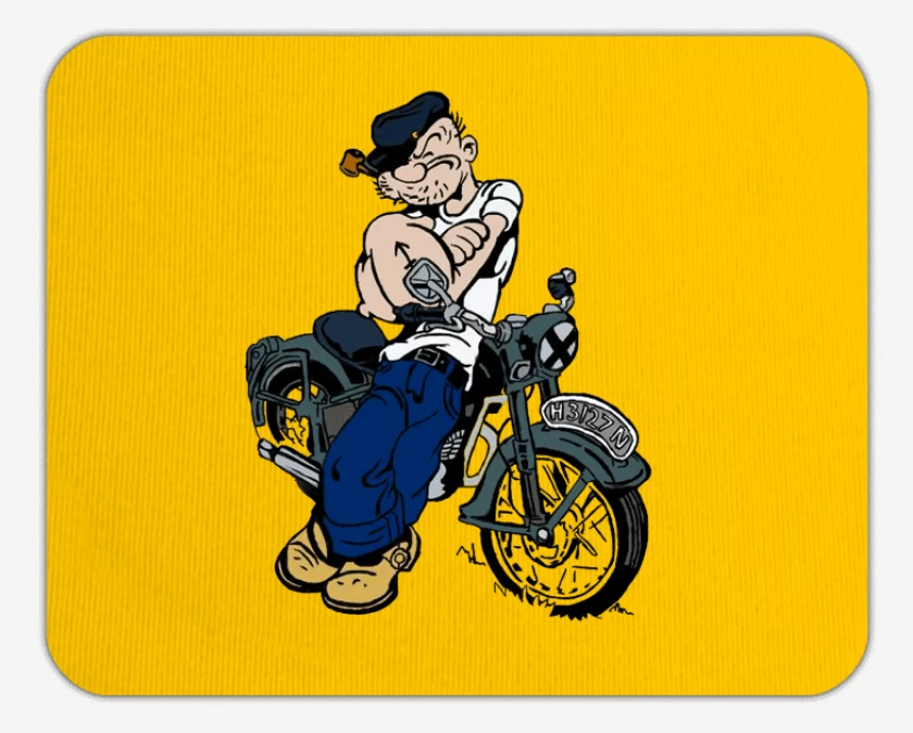 Mousepad Popeye biker