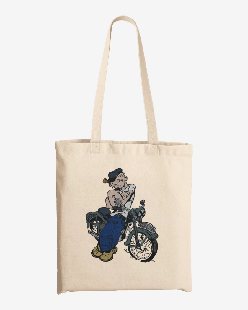 Totebag Popeye biker