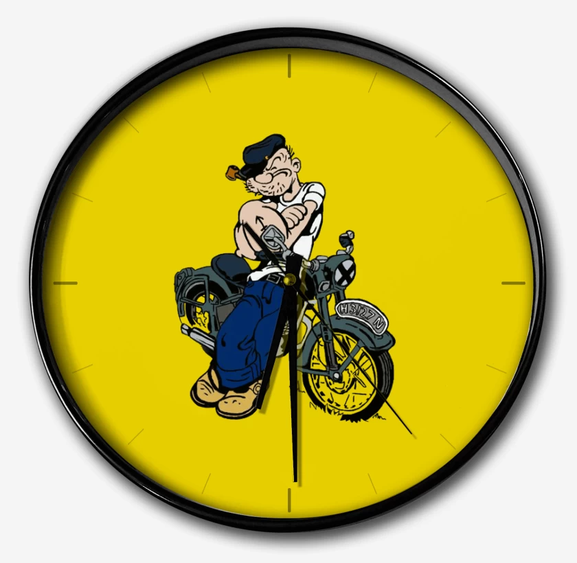 Reloj Amarillo de Popeye biker