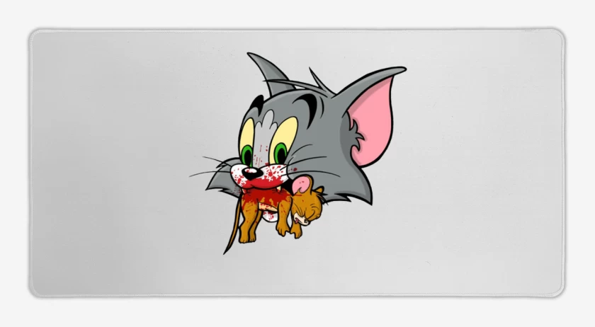 Mouse pad Gamer Blanco de La victoria de Tom