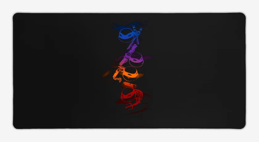 Mouse pad Gamer Negro de Ninja turtles