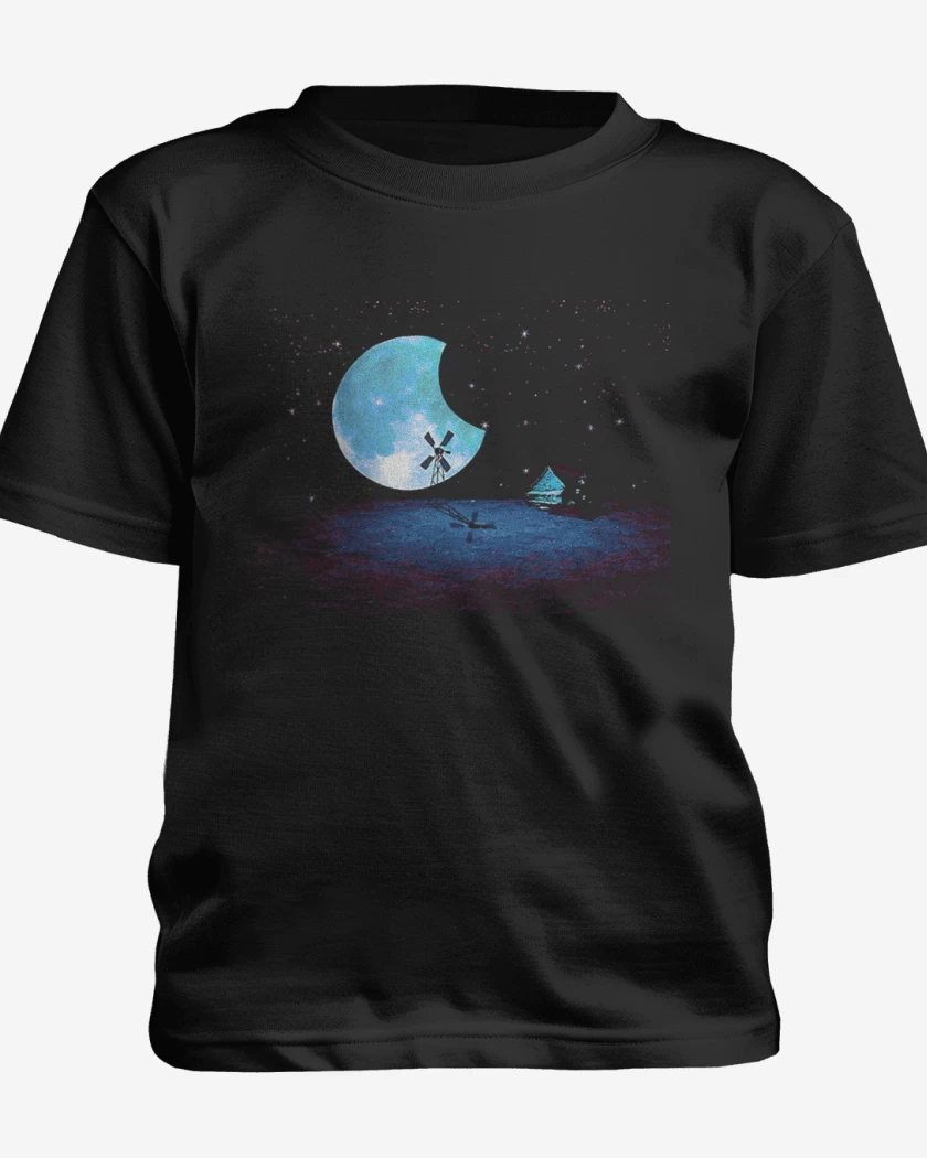 Polera de niño Negro de Poblado de ningun lugar coraje