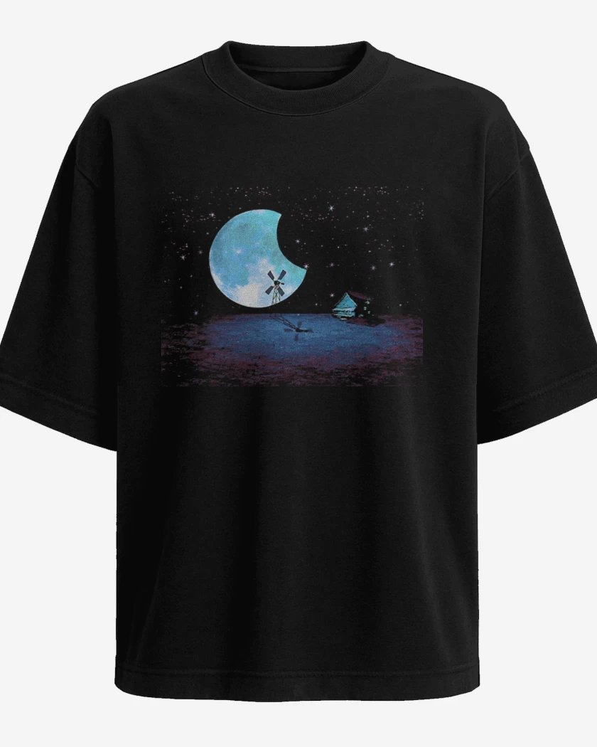 Polera Oversize Poblado de ningun lugar coraje