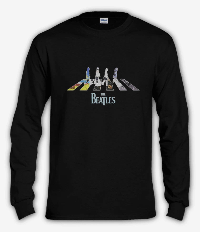 Polera manga larga The Beatles discos