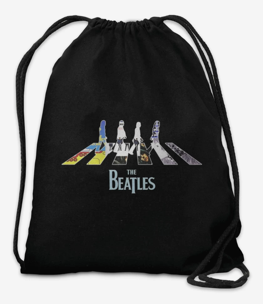 Mochila Negro de The Beatles discos