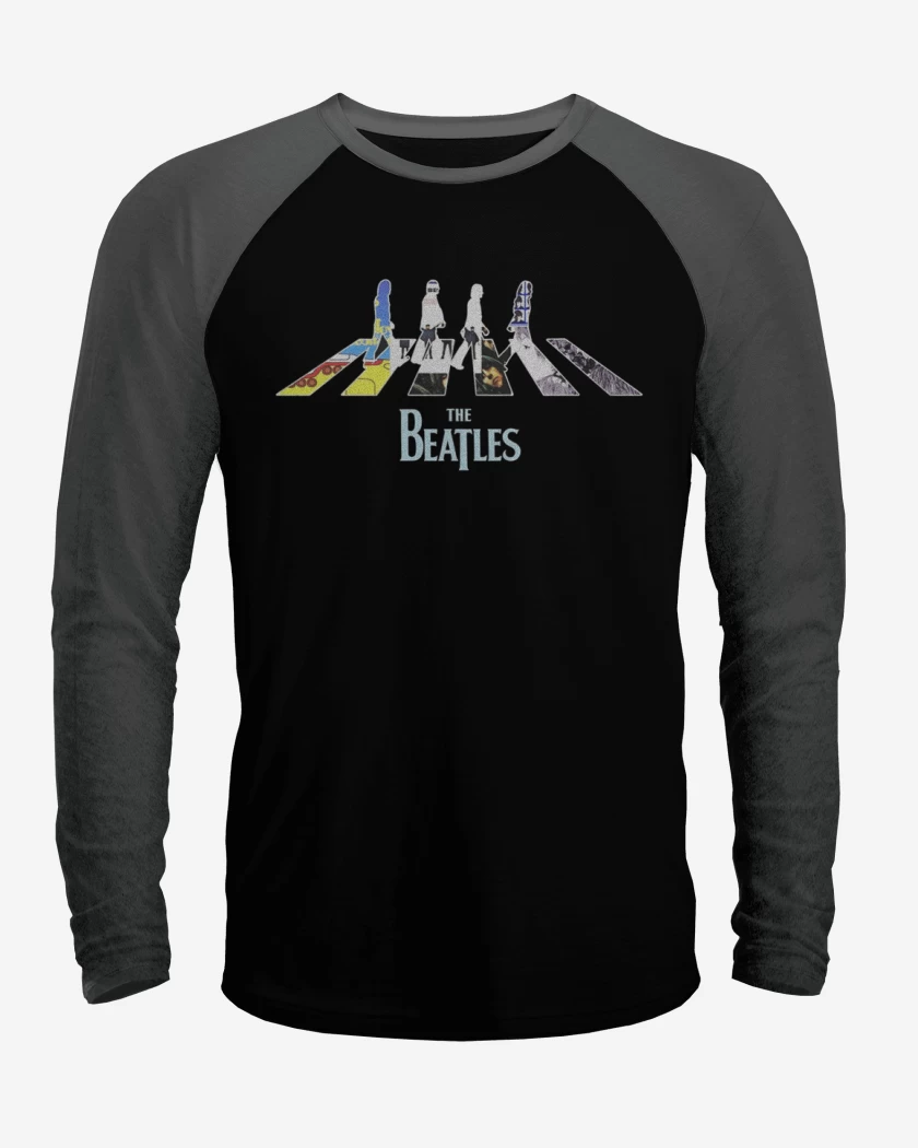 Polera Raglan The Beatles discos