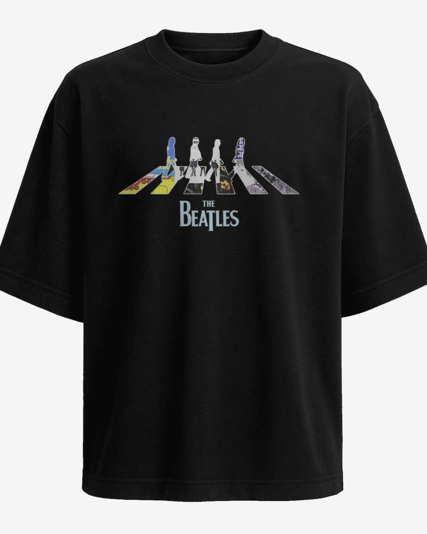 Polera Oversize The Beatles discos