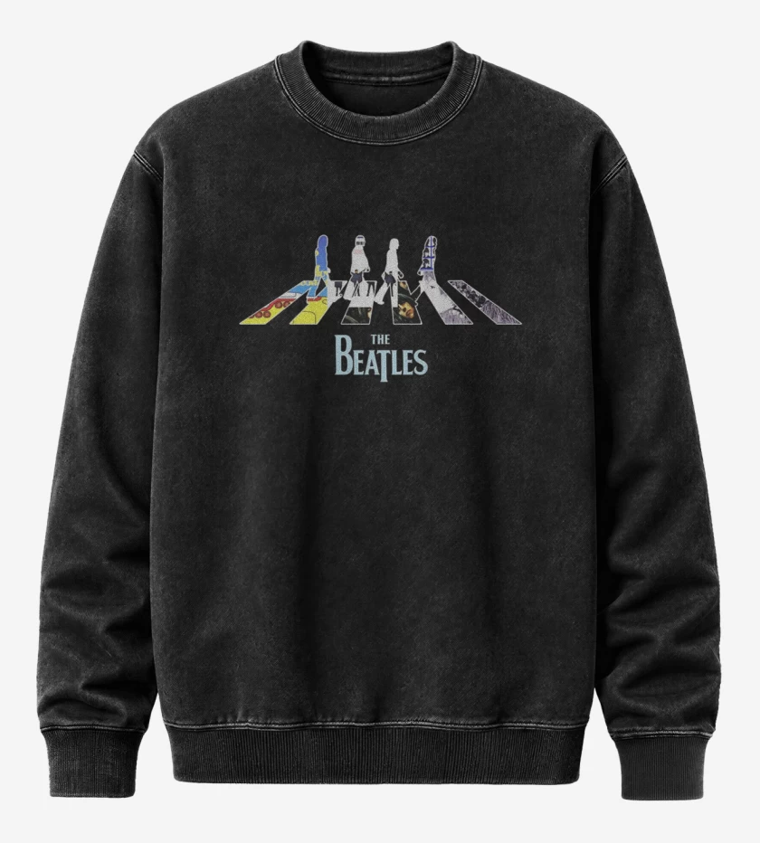 Poleron Polo Acid Wash Negro de The Beatles discos